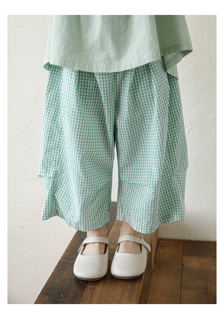 Conjunto Coordinado de Dos Piezas para Niña | Blusa y Pantalón Capri