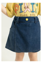 Falda Short de Mezclilla Niña | Diseño 2 en 1 con Solapa Cruzada