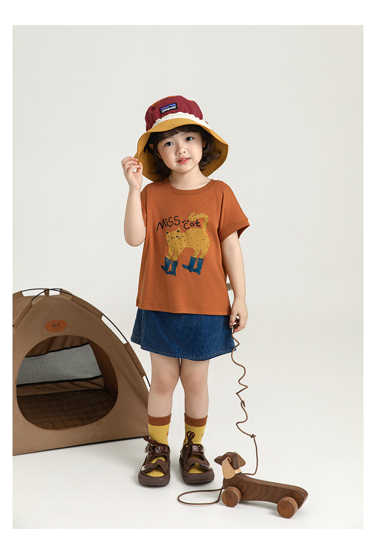 Falda Short de Mezclilla Niña | Diseño 2 en 1 con Solapa Cruzada