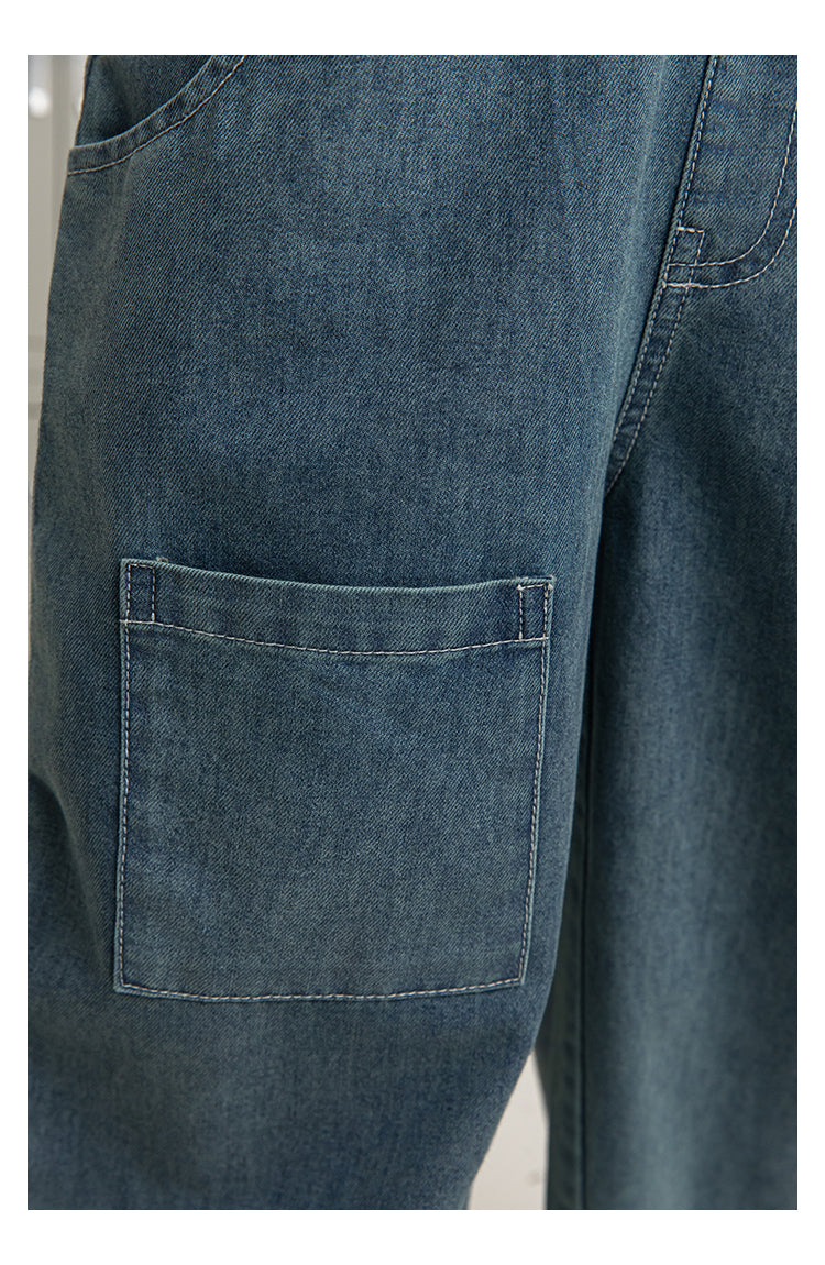 Overol Baggy de Mezclilla Unisex | Estilo Vintage Urbano con Tirantes Cross Back