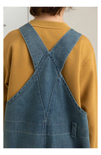 Overol Baggy de Mezclilla Unisex | Estilo Vintage Urbano con Tirantes Cross Back