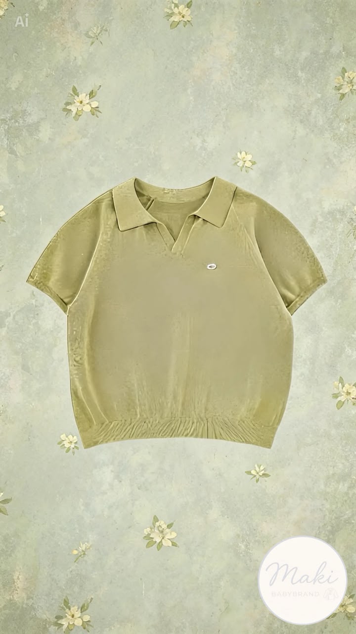 Playera Polo de Punto Unisex | Manga Raglan y Cuello Solapa Sin Botones