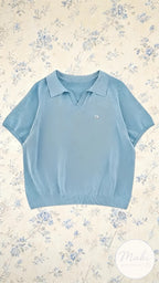 Playera Polo de Punto Unisex | Manga Raglan y Cuello Solapa Sin Botones