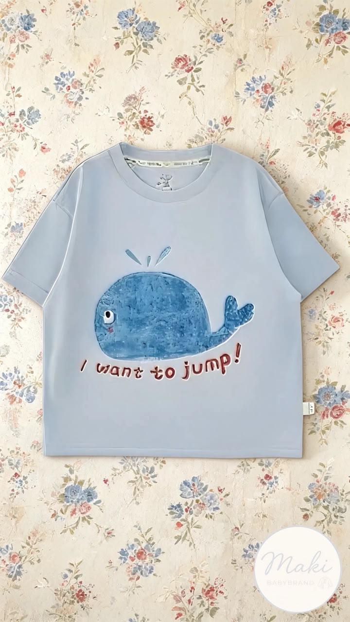 Playera Oversize Unisex | Estampado Acuarela y Hombro Caído