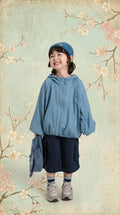 Chamarra Unisex con Orejitas | Efecto Lino Ultra Ligera y Holgada