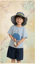 Playera Oversize Unisex | Estampado Acuarela y Hombro Caído
