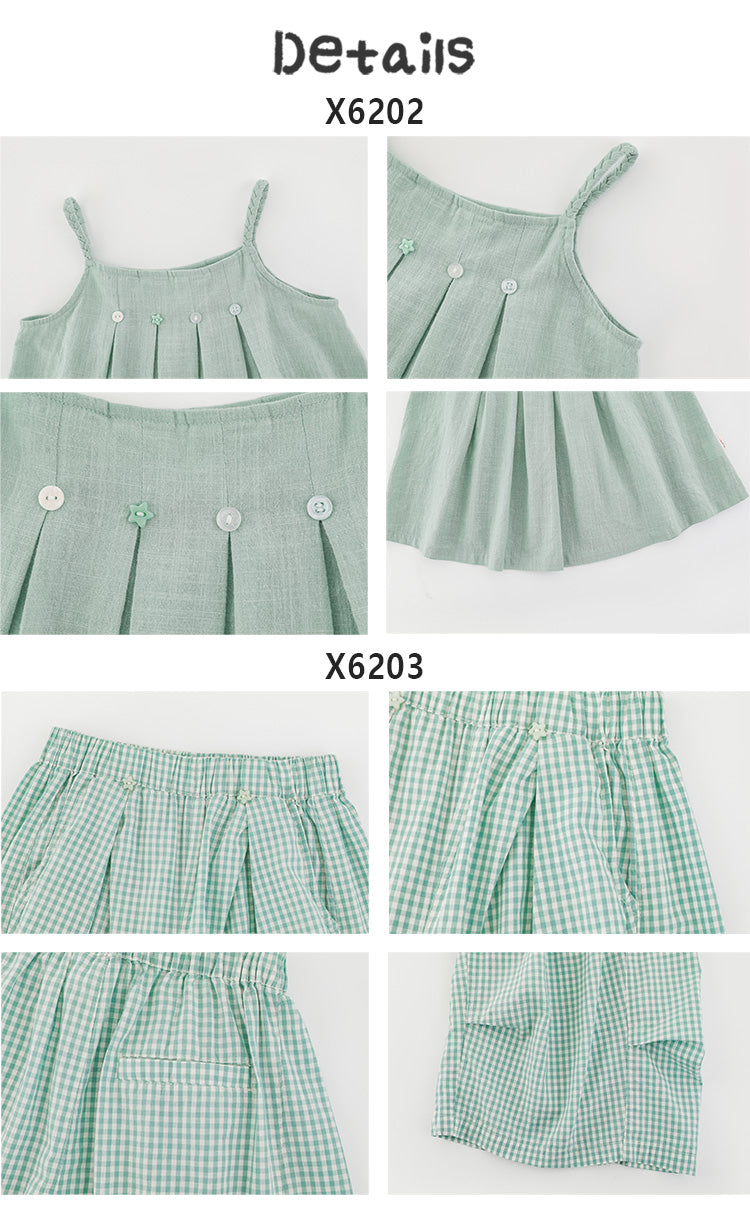 Conjunto Coordinado de Dos Piezas para Niña | Blusa y Pantalón Capri