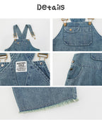Overol Baggy de Mezclilla Unisex | Estilo Vintage Urbano con Tirantes Cross Back